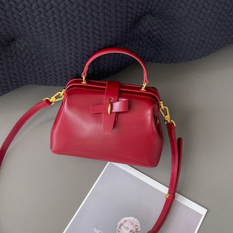 Bolsa feminina de couro bovino de luxo acessível 5