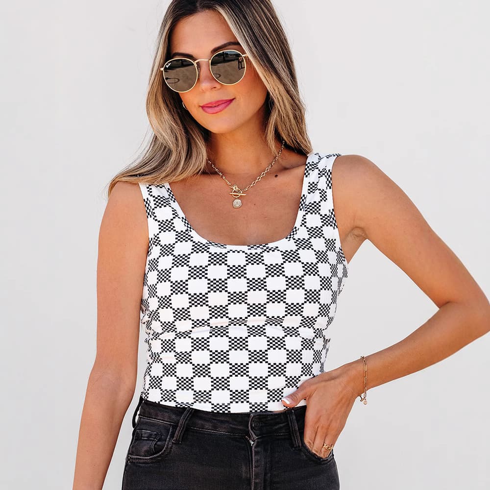 Blusa regata multicolorida especial para mulheres 6