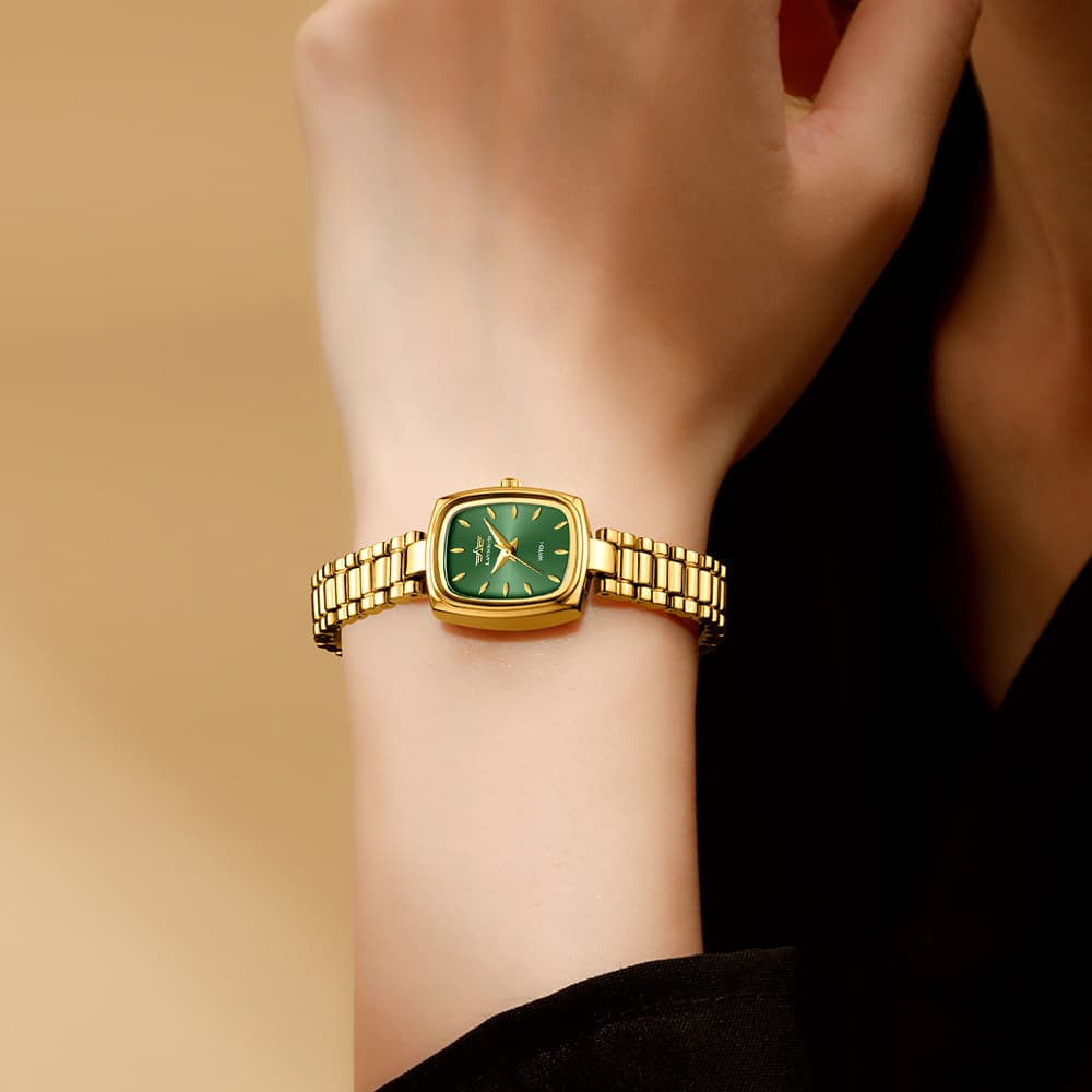 Relógio feminino Niche Vintage Petite Dourado 8