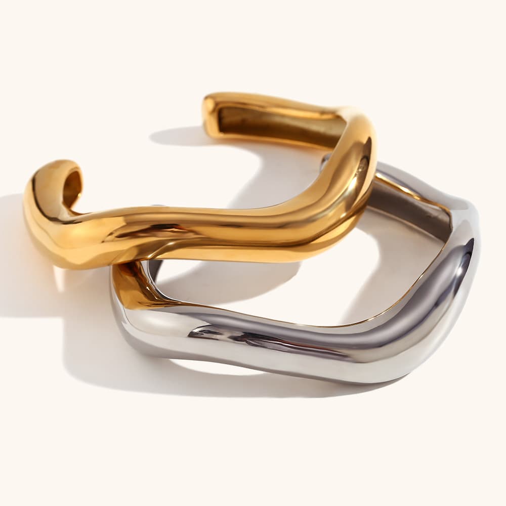 Pulseira feminina personalizada com design irregular 7