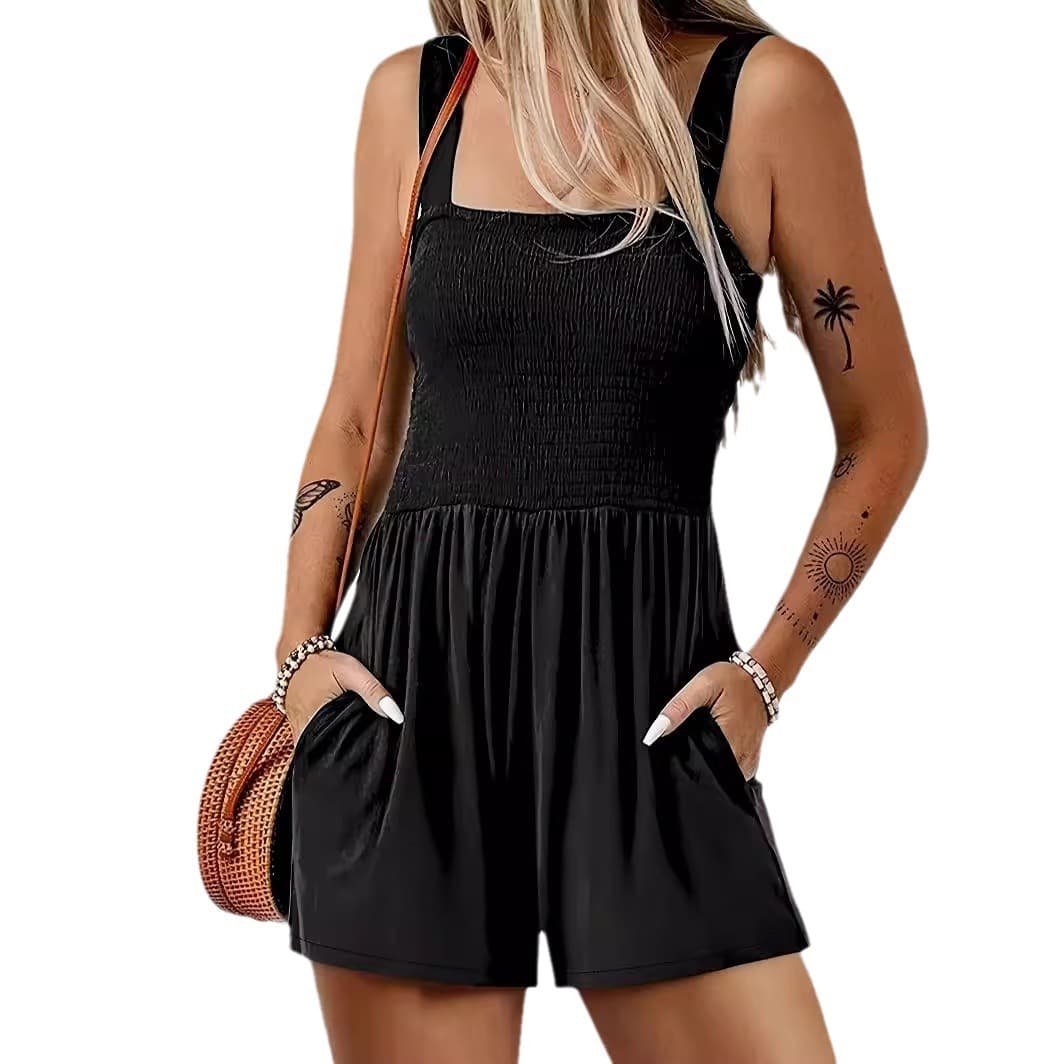 Macacão regata sem mangas para o verão, feminino. 2