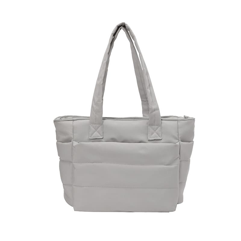 Bolsa versátil com bordado em linha para mulheres