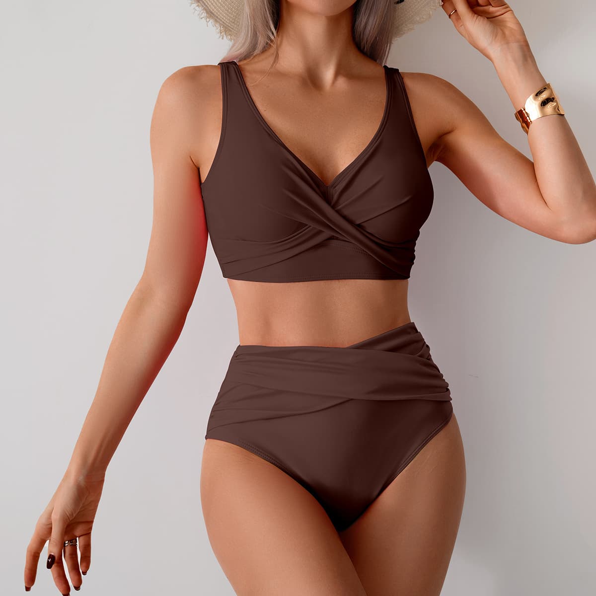 BiquíNi Sexy Com Fenda E Cintura Alta.