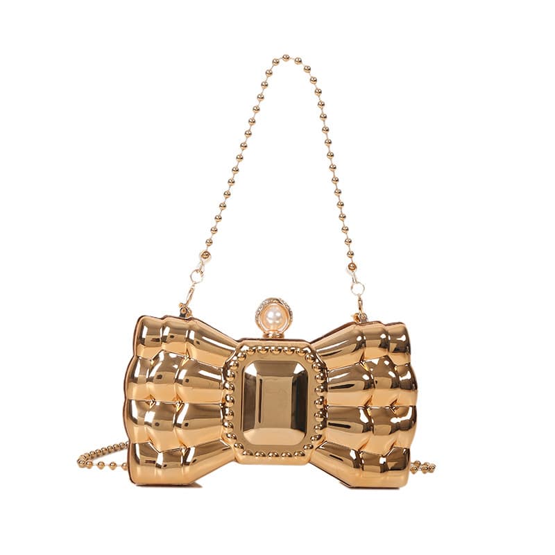 Bolsa feminina com laço de acrílico 10