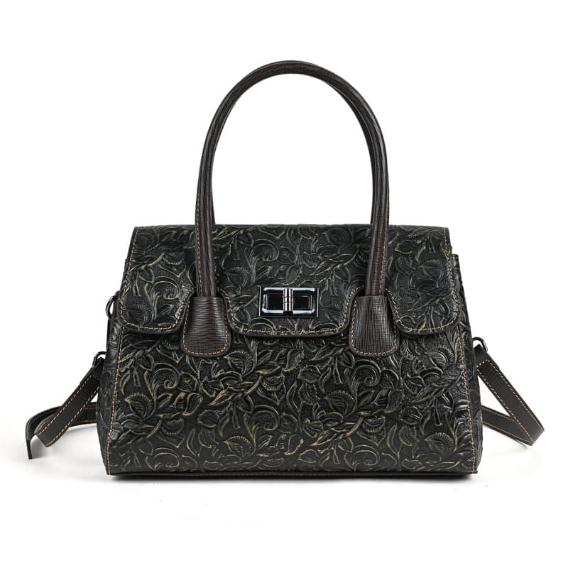 Bolsa vintage feminina em couro legítimo. 5