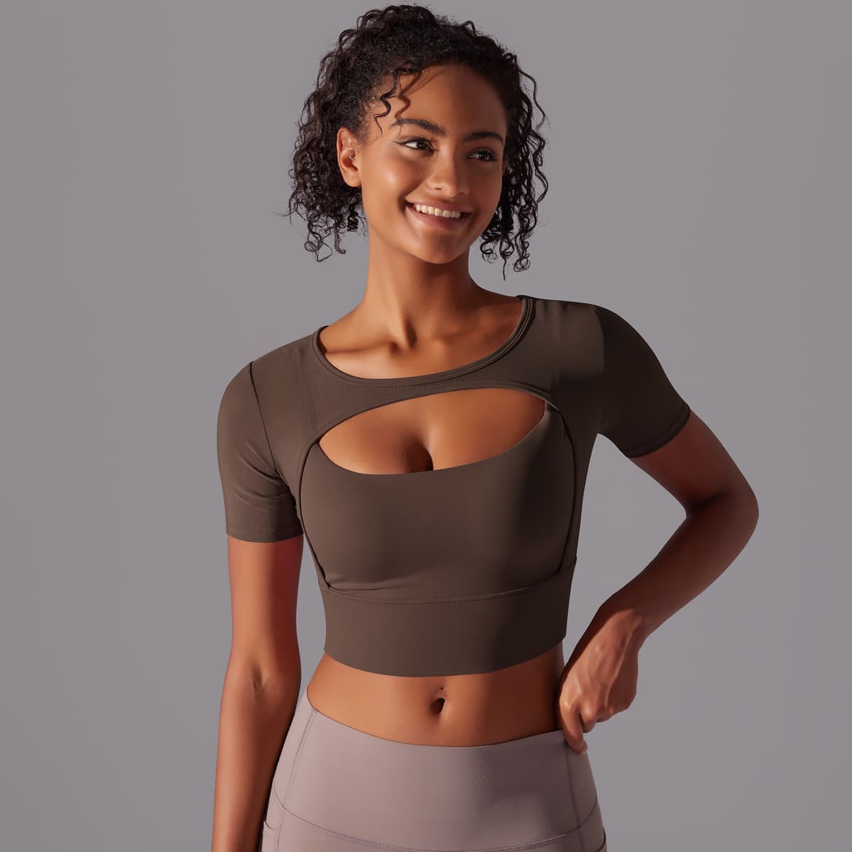 Fitness Double Layer Yoga Clothing Top Feminino