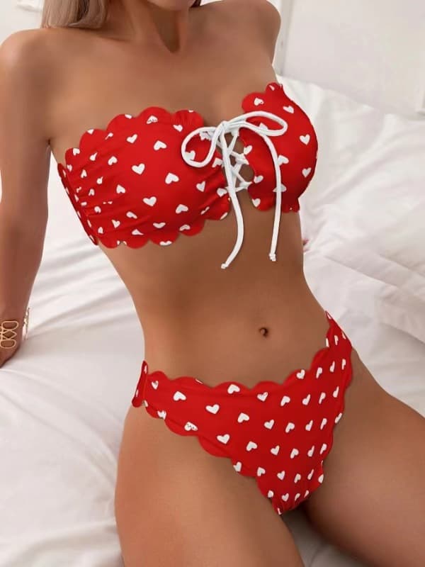 BiquíNi Tomara Que Caia Estampado Com CordãO Para Amarrar