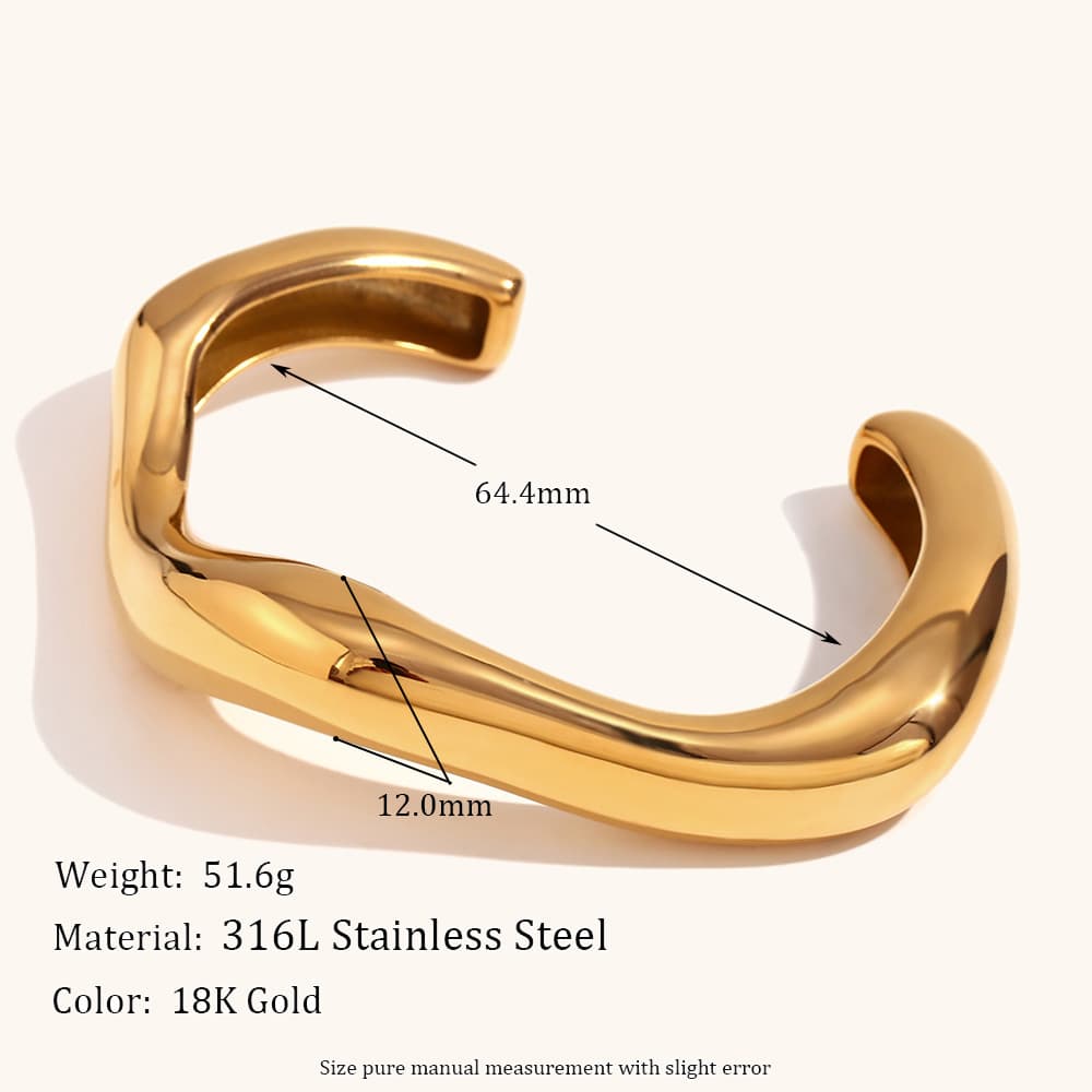 Pulseira feminina personalizada com design irregular 5