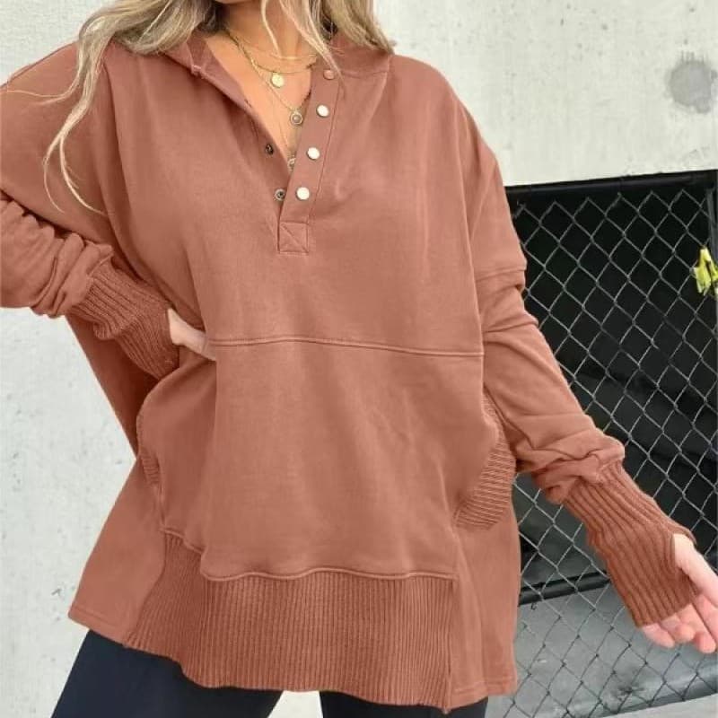 Blusa feminina folgada e casual com patchwork de fios.