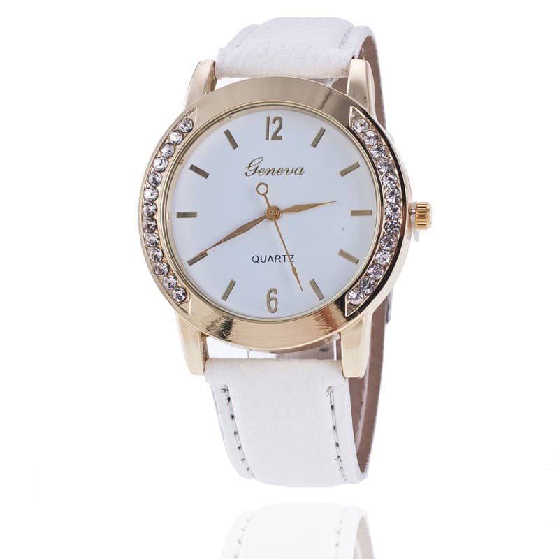 Relógio feminino Geneva Diamond Quartz. 7