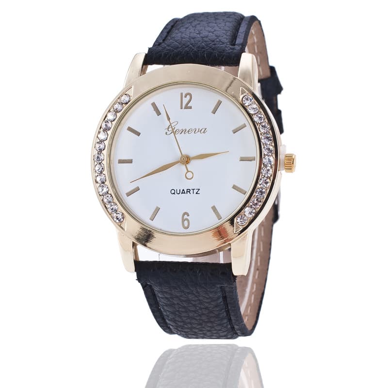 Relógio feminino Geneva Diamond Quartz. 6