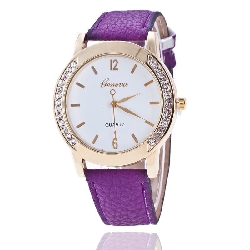 Relógio feminino Geneva Diamond Quartz. 3