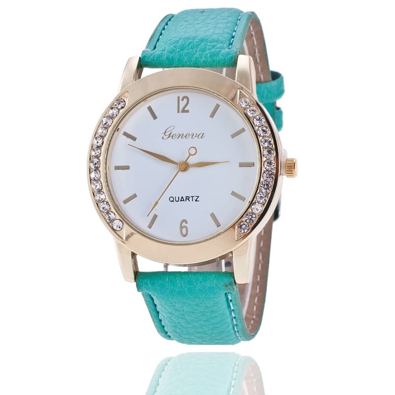 Relógio feminino Geneva Diamond Quartz. 5
