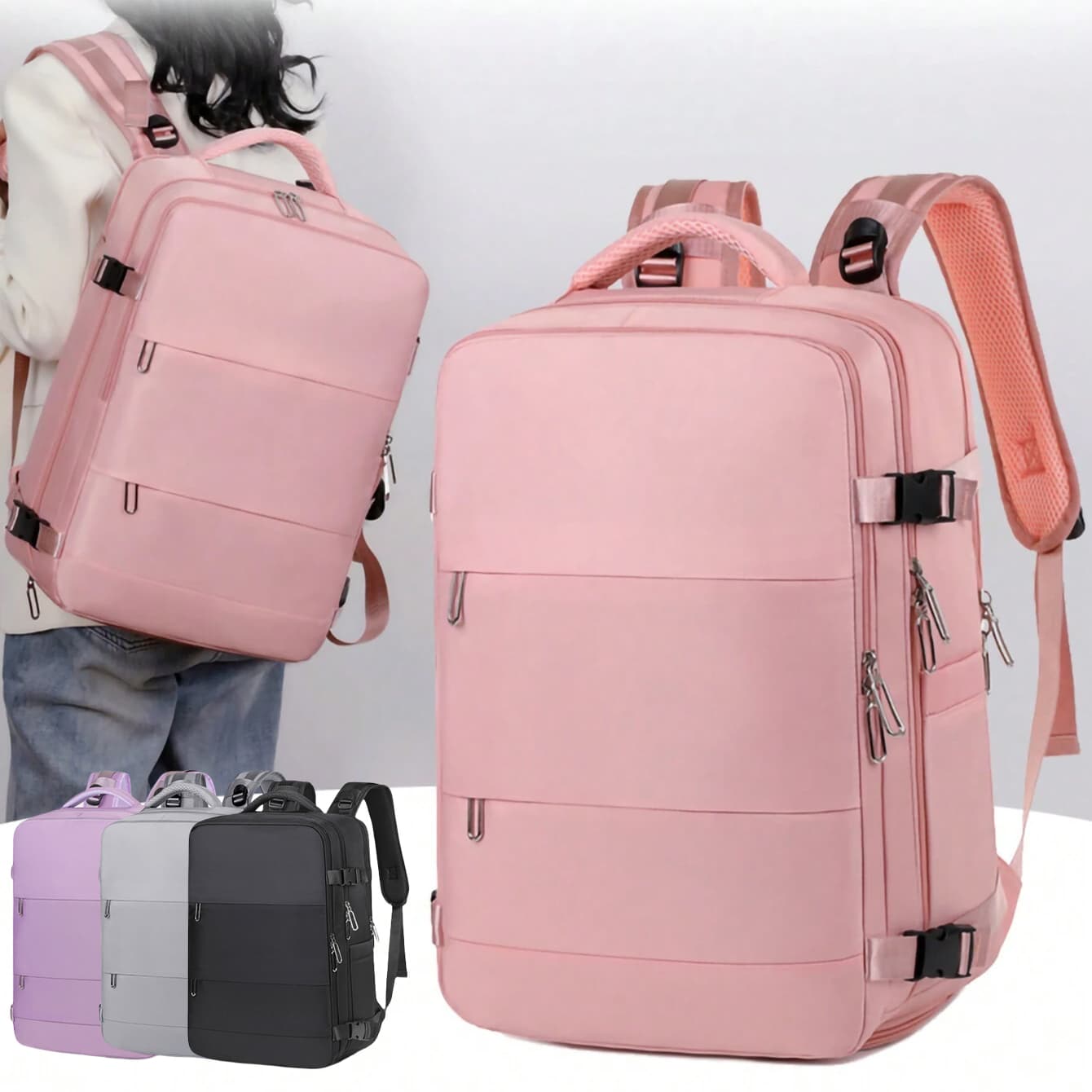 New Travel Backpack Female Large-Capacity Dry And Wet Luggage Travel Bolsas Computer Backpack College Students Bolsa