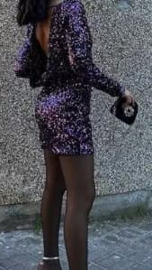 Vestido Com Gola Redonda, Mangas Compridas 6