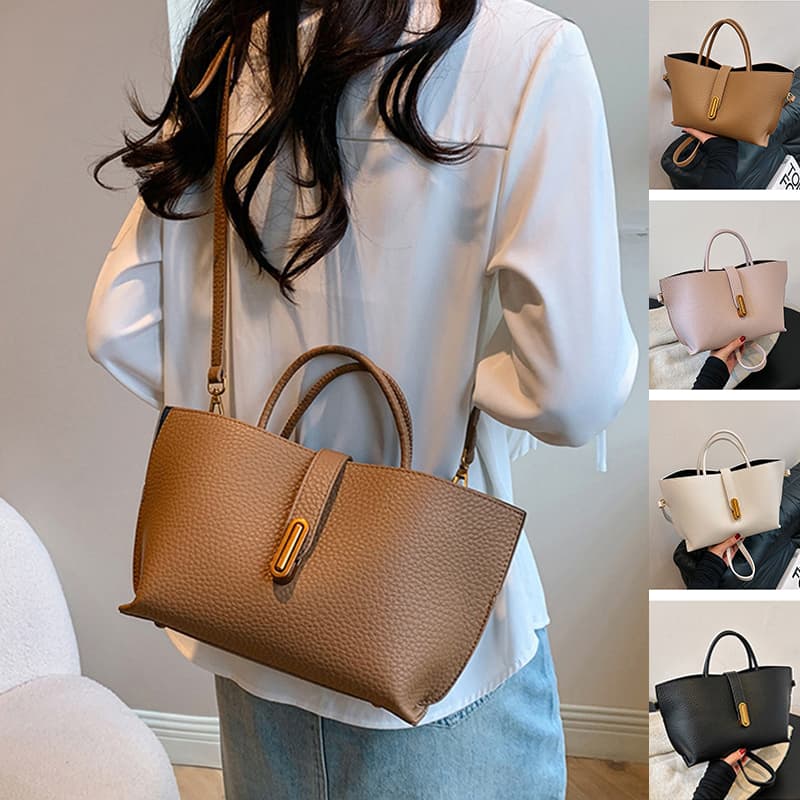 Bolsa de ombro INS com estampa de lichia, bolsa saco com zíper, bolsa tote de alta capacidade para mulheres. 11