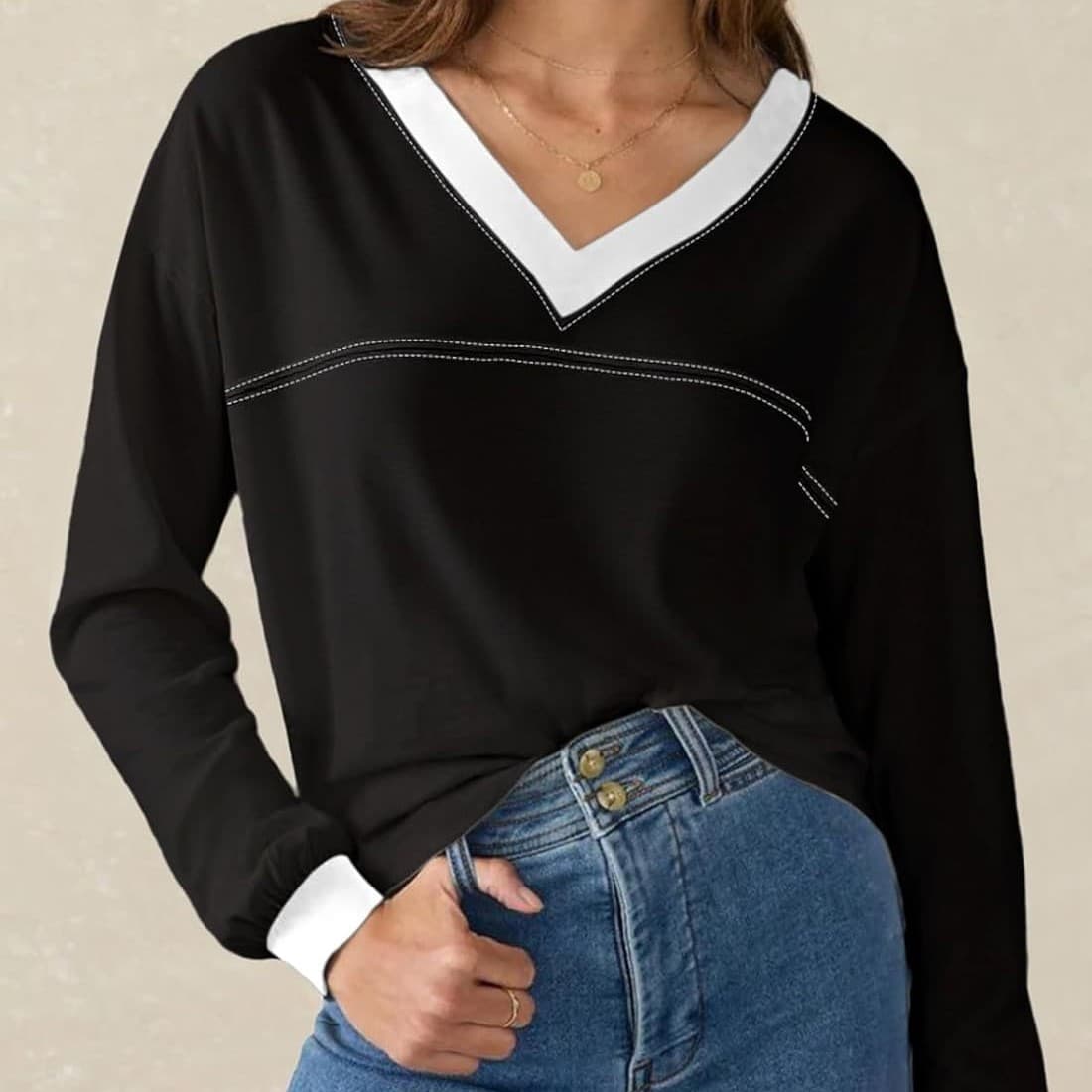 Blusa feminina fina, casual e versátil. 12