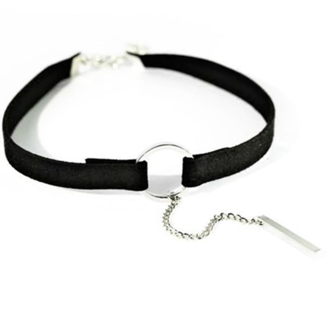 Colar feminino, colar clavicular preto