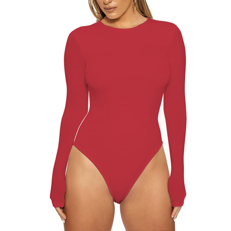Body feminino de peça única altamente elástico 5