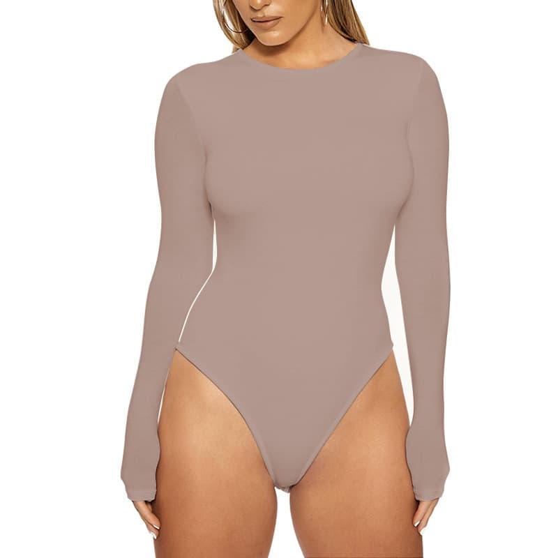 Body feminino de peça única altamente elástico 8