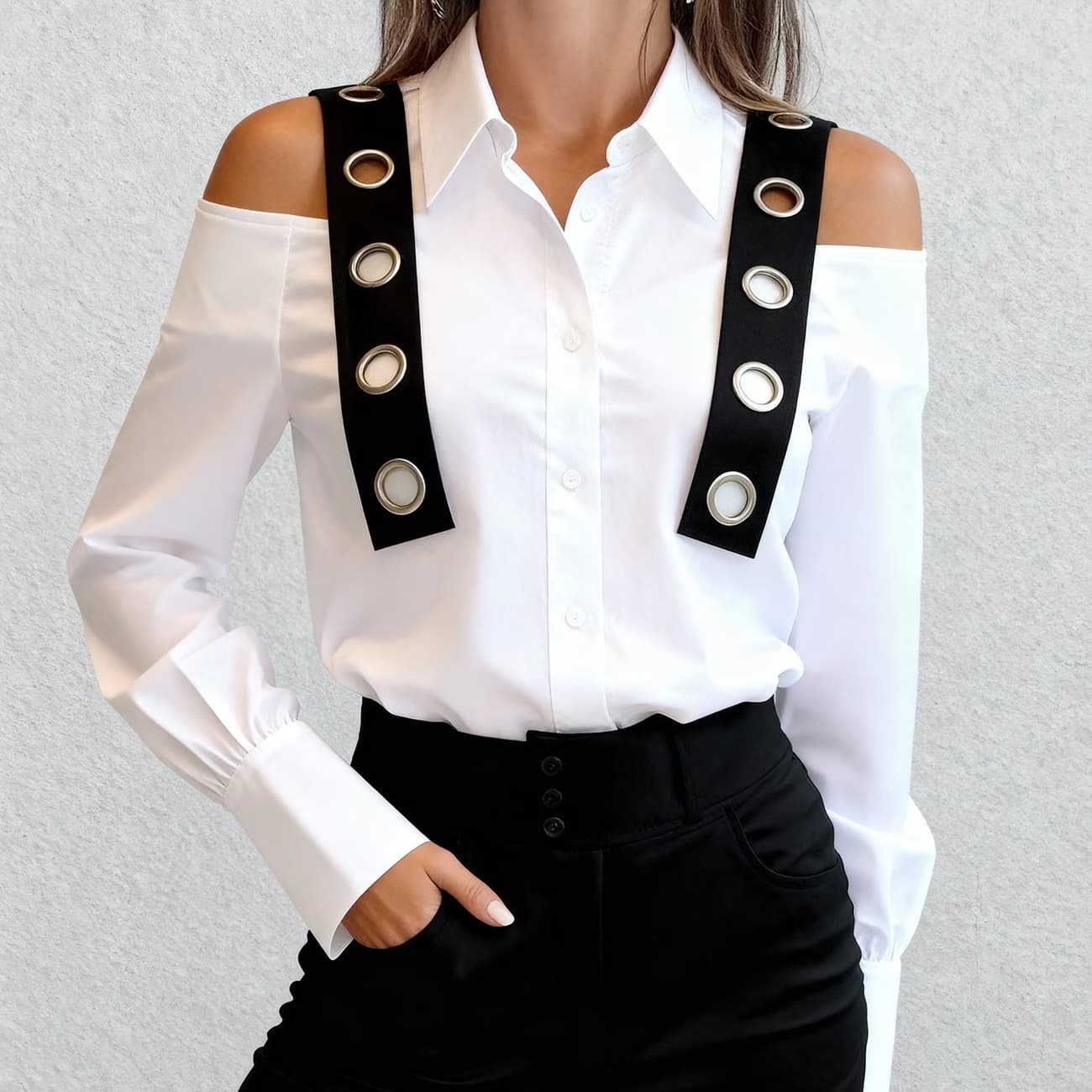 Blusa de poliéster