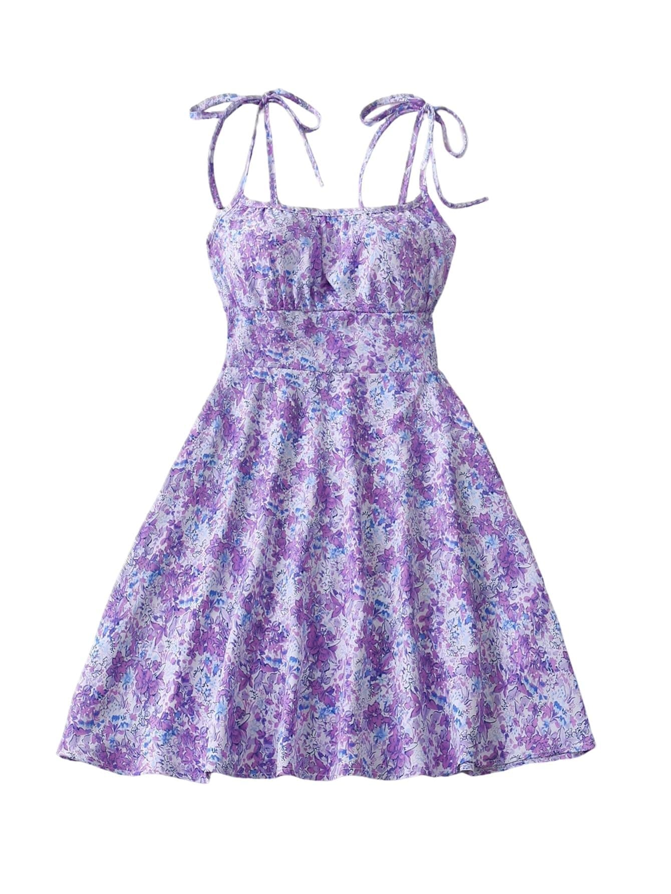 Vestido Floral De VerãO, Modelo Evasê, Com Cintura Marcada, Ideal Para O Dia A Dia. Roupa Casual Feminina Que Afina A Silhueta.