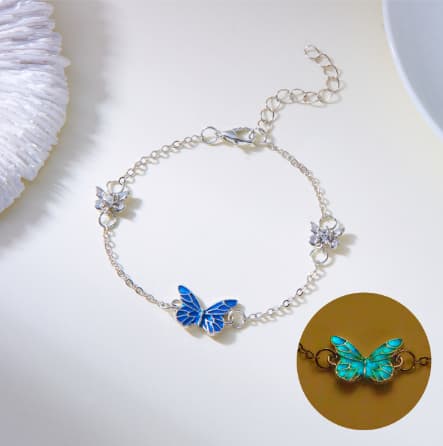 Pulseira de borboleta luminosa para mulheres 5