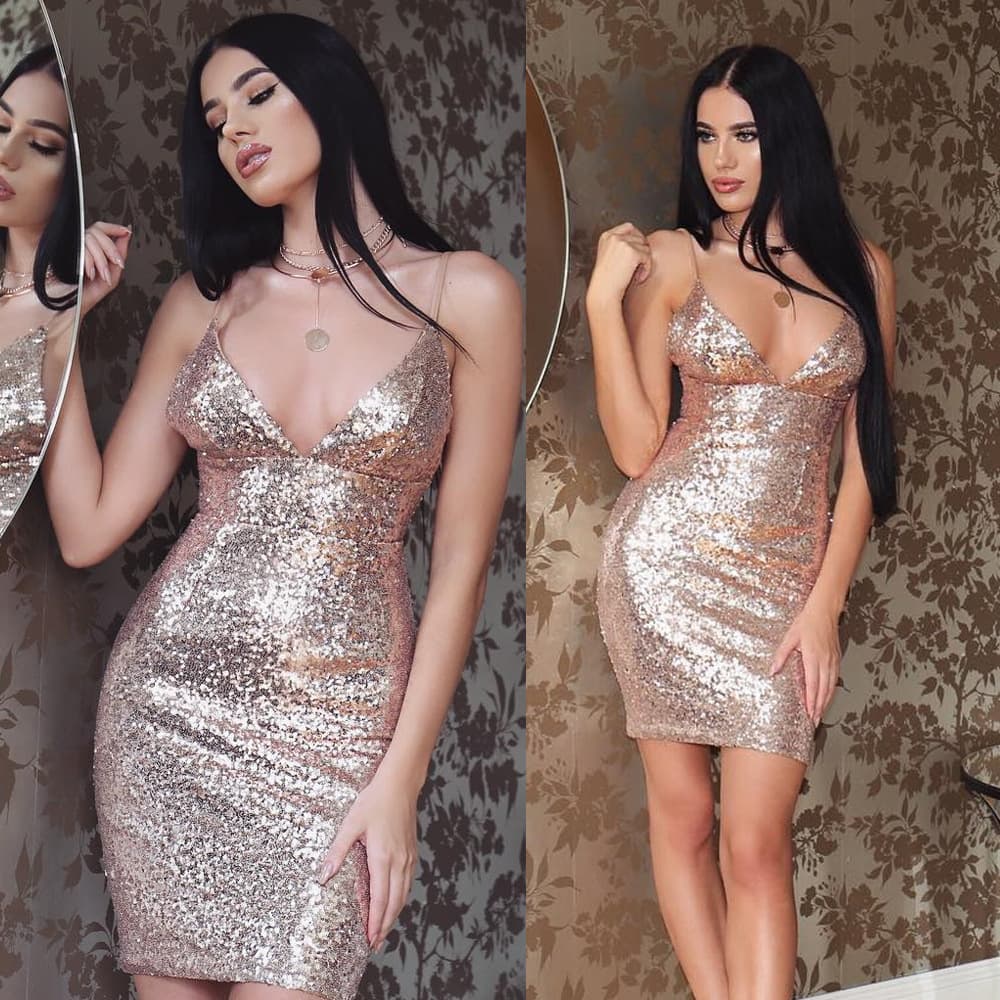AlçA Sequin Vestido