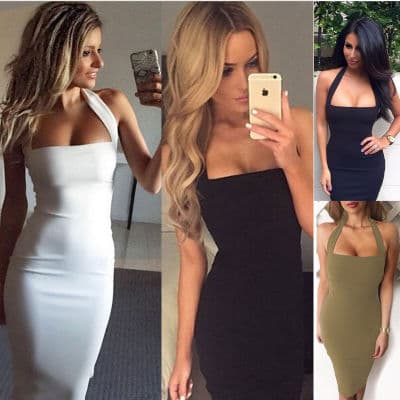 Halter Sexy Vestido Female