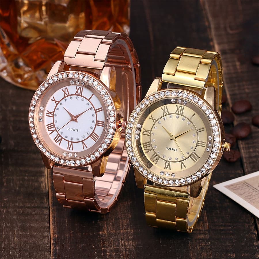 Relógio Brand Rose Gold Luxury Feminino