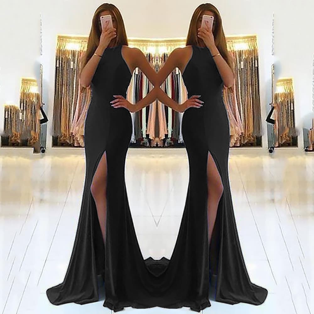 Longo Ladies' Vestidos Evening Vestidos
